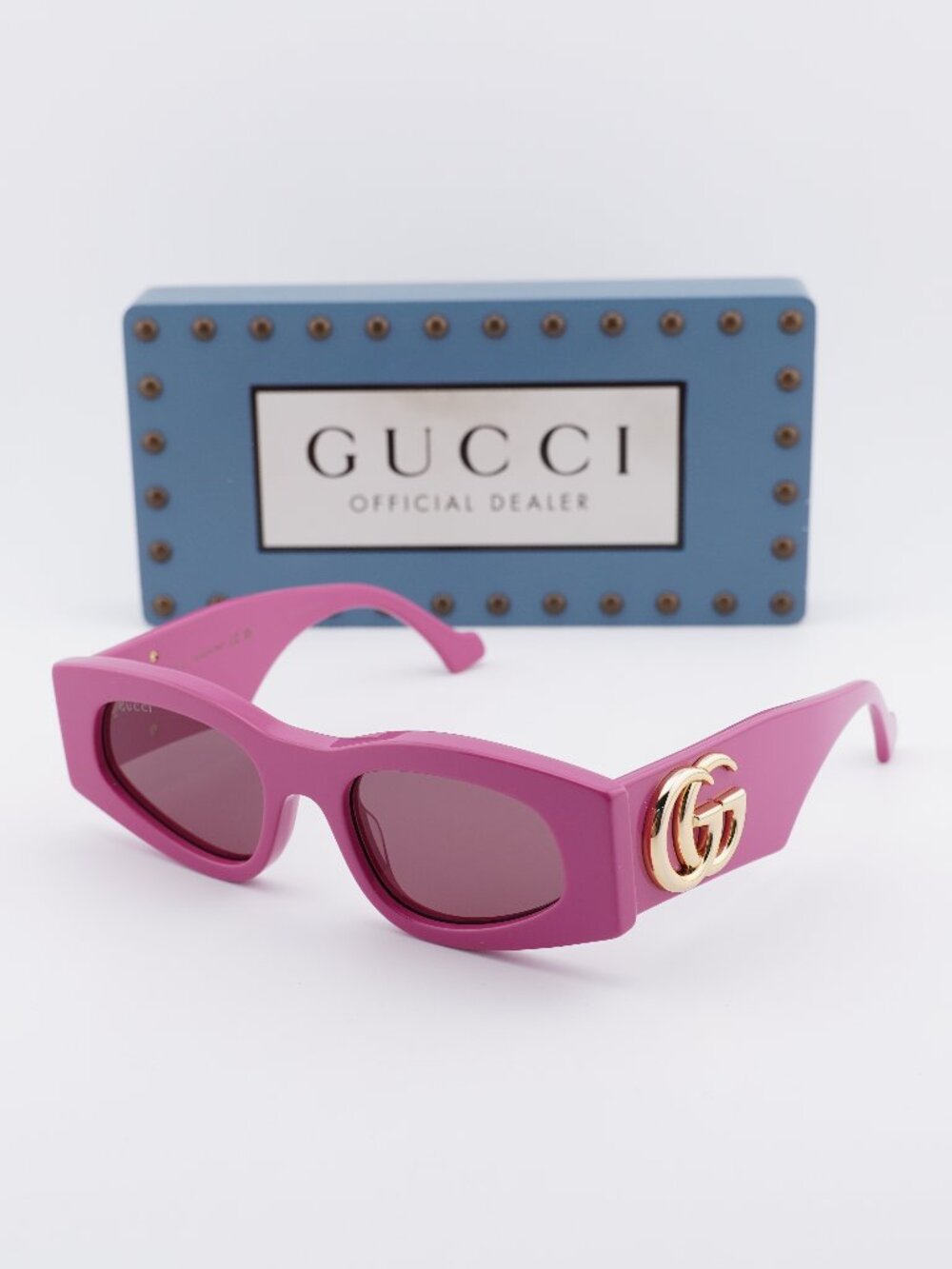 Gucci GG1754S 004 Square Sunglasses - Pink